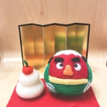 羊毛フェルト　獅子舞と鏡餅