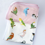 【限定】あったか♪ふわふわインコブランケット♪(ホワイト)