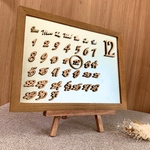 立体数字がかわいい＊木の万年カレンダー＊