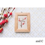 【新作】刺繍ミニフレーム＊梅とうぐいす