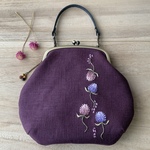 刺繍がま口バッグ｜flower balloon｜