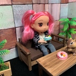 ベンチ ブラウン