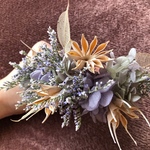 ヘッドドレス　ヘッドパーツ　髪飾り　ウエディング　結婚式　卒業式　成人式　パープル　　プリザーブドフラワー