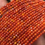 ジルコン 3.5mm 連売り  ブレスレット2本分  レッド