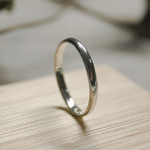 鏡面 シルバープレーンリング 2.5mm幅 ミラー シルバー950｜SILVER RING 指輪 シンプル アクセサリー｜201