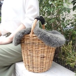 【SALE】日本製ファーバッグカバー（ベージュ）