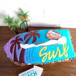 ハワイアンキルト《Palm tree & Surf🌴》サーフボード型ティッシュボックスカバー        