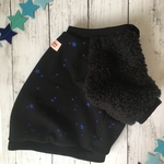 星プリント 袖ボアトレーナー フレブル（完成品）Lサイズ