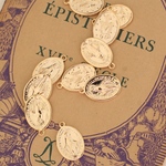 14KGP 聖母マリア様 メタル メダイ ロザリオパーツ チャーム