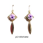 アレルギー対応ピアス　バラの花
