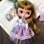 【送料無料】アクセサリー付き🌸立体刺繍のふんわりドレス🌸ネオブライス サイズ🌸手刺繍