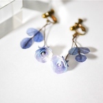 和紙の花 "氷上のばら" イヤリング／ピアス