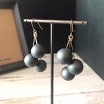 ✳︎frosted  pearlピアス/イヤリング・green✳︎