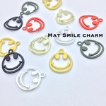 【6color set】マット　スマイルチャーム　ニコちゃん　カラフル　6色セット