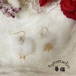 BQ4＊ミンクファーピアス（送料込）