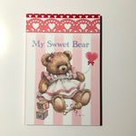 つづりメモ30枚♪レトロア二マル　My Swwet Bear ハガキサイズ     