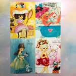 デザインペーパー♡A4サイズ  レトロガール♡10枚セット  