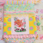 hana*ハンドメイド☆縦長巾着レトロアニマルひよこちゃん×ハロベビ