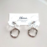 再再販♡ クリア フラワー シルバー イヤリングorピアス