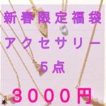 アクセサリー5点3000円☆6000円相当☆LunePlatine新春限定福袋
