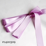 サテンリボン　片面　36mm 紫系