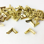 【KAMON】コーナー金具 50個セット ゴールド コーナープレート コーナー保護 補強 装飾 ＃2387