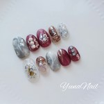 ニュアンスネイルチップ♡ショートオーバル♡成人式にも