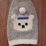 《mi…110様専用追加分》  しろくまちゃんセーター 手編み☆犬服
