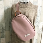 再販☆ボディバッグ　帆布　アッシュピンク