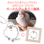 【元旦10名限定】愛鳥イラストアクキー＆ミニ額縁