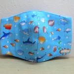子供用立体マスク　６層ガーゼ　魚