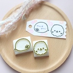 ビションフリーゼ＆ふきだし 消しゴムはんこ