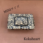 ☆mini☆ウェットティッシュケース☆ダマスク柄ブラック☆ノーマルビタット
