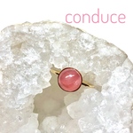Rhodochrosite. 天然石ロードクロサイト14kgfリング（再販）