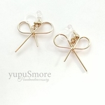 ワイヤーリボン イヤリング/ピアス