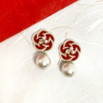 【人気♡再販×13】水引コットンパールピアス イヤリング