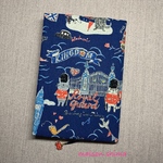 [再販] ブックカバー Ａ５サイズ「ロンドンキャット(ネイビー)」①