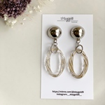 ✧ SALE ✧おおぶりツイストリングピアス＆イヤリング