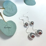 newシルバー  くねくね✺ピアス＆イヤリング