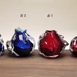 【yuki5555555様オーダー】波花器　(青１）＆（赤２）