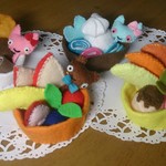 フェルトままごとケーキ４個