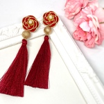 【一番人気♡再販×20】水引タッセルピアス イヤリング