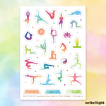 ヨガスケジュールシール　ENJOY YOGA LIFE！マスキングシール  （２枚以下のご購入）