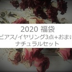 送料無料＊2020福袋　ドライフラワーピアス/イヤリング3点　ナチュラルセット