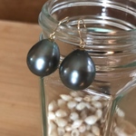 18k シンプル タヒチアンパール 