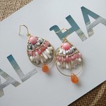 ピンクボヘミアンピアス/イヤリング