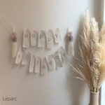 Happy Birthday刺繍ガーランド【LIBERTY】