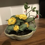 ＊cherry＊　福寿草とやぶこうじ　和の花　樹脂粘土  