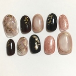 size.S  ショートオーバル  ネイルチップ