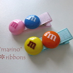 ベビー用左分けｍチョコヘアピンセット